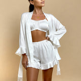 Angie 3-Piece Satin Pyjama Set