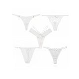 Pack of 5 White Thongs - Autumn Offer
